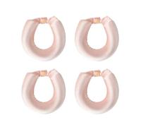 Hair Roller 3/4pcs Heatless Hair Curler No Heat Rollers Satin Curling Rod Headband Lazy Curls Soft Curlers(4Pcs Light pink)
