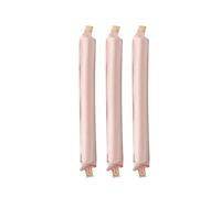 Hair Roller 3/4pcs Heatless Hair Curler No Heat Rollers Satin Curling Rod Headband Lazy Curls Soft Curlers(3Pcs Light pink)