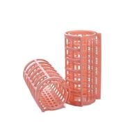 Hair Rollers 6Pcs Heatless Hair Curler No Heat Hair Rollers Plastic Lazy Curls Root Perm Rods Bangs Curling Rod Hair Styling Tools(Orange,1.5CM)