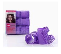 Hair Rollers,Hair Rollers With Clips 3 Packs 18 Pieces Dia 4.4cm Snap On Hair Rollers Steam Perm Rods With Clips Clamps Magic Rollers