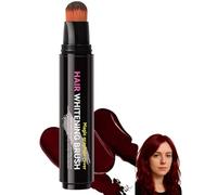 Hair Root Touch Up Stick & Brush - Temporary Hair Dye Pen for Grey Coverage, Natural-Looking Root & Beard Touch Up, Easy to Use, Travel-Friendly, for Men & Women (wine red)