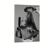 Hair Salon Art Canvas Wall Posters Aesthetic Room Decor for Living Room Bedroom Hair Curl Color Prints 40x60cm Frameless