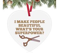 Hair Salon Decor Christmas Ornament Hairstylist Gifts for Women Her Hairdresser Gift Ceramic Ornament Cosmetology Graduation Hair Salon Decor Thank You Hairstylist Gift Ornaments for Beautician Barber