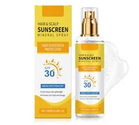Hair & Scalp Sun Protection Spray,SPF30 Scalp Sunscreen, UV Sun Protection for Hairs,Non-Greasy Waterproof UV Protector, Lightweight Sun Cream for Hiking, Beach, Running