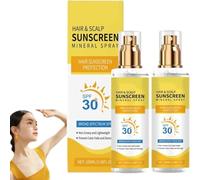 Hair & Scalp Sunscreen Spray,Hair And Scalp Protector Spray UV Protection,Lightweight Skin Sunblock Moisturizing,For Hiking Beach