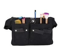 Hair Scissor Holster Pouch with Waist Shoulder Belt for Hairdressers Barber PU Leather Shears Hairdressing Tool Case Bag Holder Black