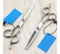 Hair Scissors,Hair Cutting Scissors Shears Kit, 6 Inch Professional JP 440c Steel Rose Hair Cutting Scissors Haircut Thinning Barber Haircutting Shears Hairdressing Scissors Set.