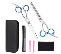 Hair Scissors Set Professional Stainless Steel Hair Cutting Scissors and Hairdressing Thinning Scissors for Home, Salon or Barbers Use