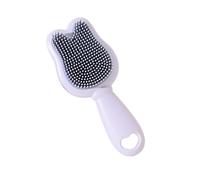 Hair Scrubber Massage Bath Brush Scalp Massager Baby Bath Cartoon Pattern Silicone Head Scrubber Essential
