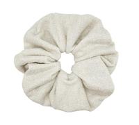 Hair Scrunchie for Women Thick Hair Bobbles Cotton Soft Extra Large Scrunchie Strong Hold Hair Bobbles for Thick Hair, Colon Hair Ring for Girls (White)