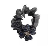Hair Scrunchies Female Hair Rope Ponytail Band Headdress for Women Girls Ladies(Blue)