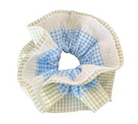 Hair Scrunchies for Women Aesthetic Scrunchies Elastic Double layer Lace Hair Rope Wedding Party Beach Headwear Big Buns Hair Elastic Lace Hairtie Hair Ties Hair Band Ponytail Holders for Women Girls