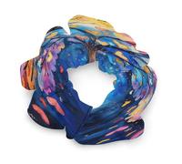 Hair Scrunchies for Women,Attentive on The Treeprinted Soft Elastic Satin Scrunchies Hair Accessories Ponytail Holders