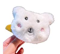 Hair Scrunchies for Women Cartoon Bear Ponytail Holder Lovely Bear for Head Hair Tie Elastic Scrunchies Plush Bear Hair Clip Animal Barrettes Hair Ties Hair Band Ponytail Holders for Women Girls