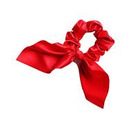 Hair Scrunchies for Women Ladies Glitter Satin Large Intestine Scrunchies Solid Candy Color Vintage Rabbit Elastic Hair Ties Hair Band Ponytail Holders Hair Accessories for Women Girls