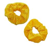Hair Scrunchies for Women, Velvet Scrunchy Big Scrunchie Hair Ties for Women Ladies Girls Hair Bands Elastic Soft Ponytail Holder,Hair Bobbles Hair Accessories for Thick Thin Curly Hair,Yellow