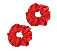Hair Scrunchies for Women, Velvet Scrunchy Hair Ties for Women Ladies Girls Hair Bands Elastic Soft Ponytail Holder,Hair Bobbles Hair Accessories for Thick Thin Curly Hair,Red