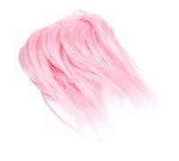 Hair Scrunchies, Halo Hair Extension, Messy Bun Hair Piece Hair Padding Hair Scrunchies for Women Girls - Q17-Light Pink#