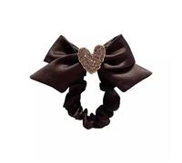 Hair Scrunchies Rhinestone Heart Headband Elegant Bow Hair for Women Girls Ladies