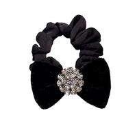Hair Scrunchies Rhinestone Velvet Bow Headband For Women for Women Girls Ladies