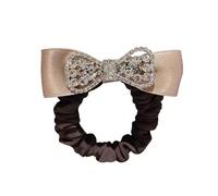 Hair Scrunchies Women Hair Rope Rhinestone Bow Hair Rope for Women Girls Ladies