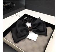 Hair Scrunchies Women Polka Dot Bow Hair Rope Headband for Women Girls Ladies(Noir)
