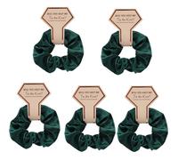 Hair Scrunchy For Bridesmaids Bridal Shower To Have And To Hold Your Hair Back Hairband Elegant Ponytail Holder 5PCS