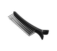 Hair Sectioning Clip - Stylist Tool for Salon | Black PC Material with Non-Slip Handle, Multi-Functional Grip for Haircuts, Dying, Comb Clips, Brush-Like Top, Sectioning Bottom