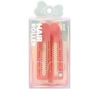 Hair Sectioning Clips Hollow Design Anti-Slip Teeth Curling Rollers for Blow Drying Professional Salon Use(Red + Rice)