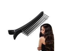 Hair Sectioning Comb Set | Grip Handle Hair Clips Tool | Anti-Slip Comb and Clips with Brush Tip for Cutting Styling Coloring | Perfect for Salon Styling, Home Hair Dying, and Daily Hair Management Ta
