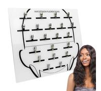 Hair Separator for Braiding, Acrylic Hair Extension Holder Board, Simplify Your Styling Process Partition Plate with Clip for Storing Wigs in Salon and Home