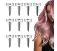 Hair Separator Tool - 10 Metal Hair Separating Rings Kit - Hair Separator Tool - Adjustable and Multifunctional Tools | Hair Curling, Braiding