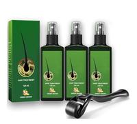 Hair Serum Hair Lotion 3 Pack for Men Women-Growthplus Hair Root Nourishing Ginger Spray 120ml with Massageroller