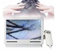 Hair Skin Analyzer Microscope - 10 Inch LCD Scalp Detector for Hair Follicle Testing and Skin Analysis, Digital Magnifier Tool