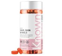 Hair, Skin & Nails Vitamin Gummies by Known | 60 Two-a-Day Vitamin Gummies (One Monthís Supply) | Natural Botanical Extract | for Healthy Hair, Skin & Nails | Strawberry Flavoured Gummies (Pack of 1)