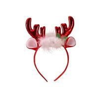 Hair Slides And Clips Christmas Party Headband Festive Christmas Headbands Soft Fabric Holly Design Shiny Merry Decoration Hairband Headband Golden Hair Barrettes (B, One Size)