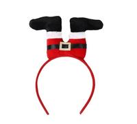 Hair Snap Clips Christmas Headband Christmas Hat Hair Accessories Santa Upside Down Headband Holiday Party Dress Up Accessories Girls Clips (Red, One Size)