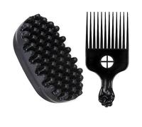 Hair Sponge, 2-Piece Set with Twist King and Afro Sponge for Curls, Professional Styling Tool for Home and Salon Use, 8.8 cm Curl Sponges and 15.7 cm Comb