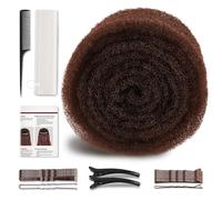 Hair Sponge for Updo | Hair Bumps for VolumeI Insert Maker | Hair Padding Filler Pads & Undetectable Updo Tool | Includes Bobby Pins, U Shape Hair Pin, Comb and Plastic Clips