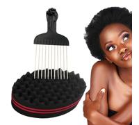 Hair Sponge Peach - Large Holes Hairstyle, Volumizing Curl Sponge | Hairdressing Accessory for Dreadlocks, Durable Grooming Solution with Easy Handling