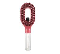 Hair Spray Brush 55ml Pink Plastic Nylon Detangling Brush | Leakproof One-handed Styling, Portable for Everyday Carry and Morning Routines, for Professionals and Students