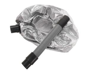 Hair Steaming Cap for Salon Steamers, Adjustable Silver Plastic Hood | Shortens Wait Times, Improves Moisture Retention, Accelerates Mask and Oil Penetration, 64x21x18cm