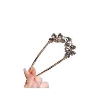 Hair stick 1 Piece Rhinestone Butterfly Hair Fork: Sparkling Crystal Design, Perfect for Elegant Updos & Traditional Outfits for Women