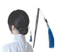 hair stick, Ancient Style Sword Hairpin,Chinese Style Hair Chopsticks Sword Hair Sticks for Bun with Red Tassel Hair Accessories for Women Girls Long Hair(Blue)