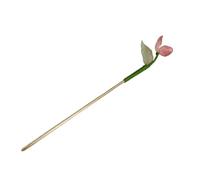 Hair stick,chinese hair pin,hair chopsticks,Hair Chopsticks,1 Pieces Hair Sticks Fashion Metal Hair Chopsticks Elegant Hair Pins Stick Simple Floral Decorative(Pink)