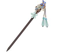 Hair stick,chinese hair pin,hair chopsticks,Hair Chopsticks,Wooden Hair Sticks For Buns,Cloisonne Butterfly Hair Chopsticks Elegant Hair Pins Stick Chinese Classical