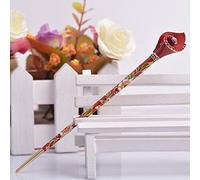 hair stick, Japanese Chinese hair chopsticks Hair Decor Chinese Traditional Style Hair Sticks for Bun Hair Accessories for Women Girls Hair Styling Decorations(1Pack Red)