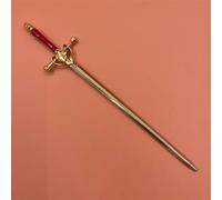 Hair Stick Metal Hairpin Simple Hair Sticks for Women DIY Hairstyle Design Tools Accessories(Gold Red)