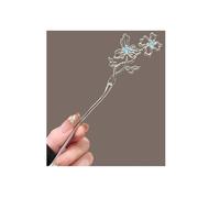 Hair stick Moonlight Stone Women's Alloy Hairpin With Unique Design Antique Butterfly Liquid Metal Premium Headpiece(Color-4)