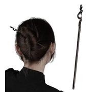 hair stick, New Chinese Style Moonstone Hair Sticks for Bun Moon Hairpin Witchy Jewelry Antique Hair Chopsticks Moon Stones Hair Accessories for Women(Moonstone)